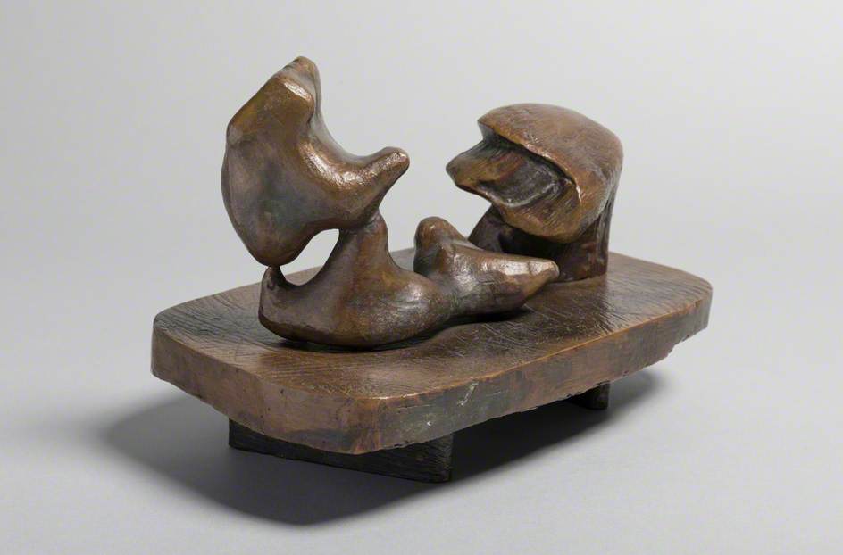 Two Piece Reclining Figure: Maquette No. 6