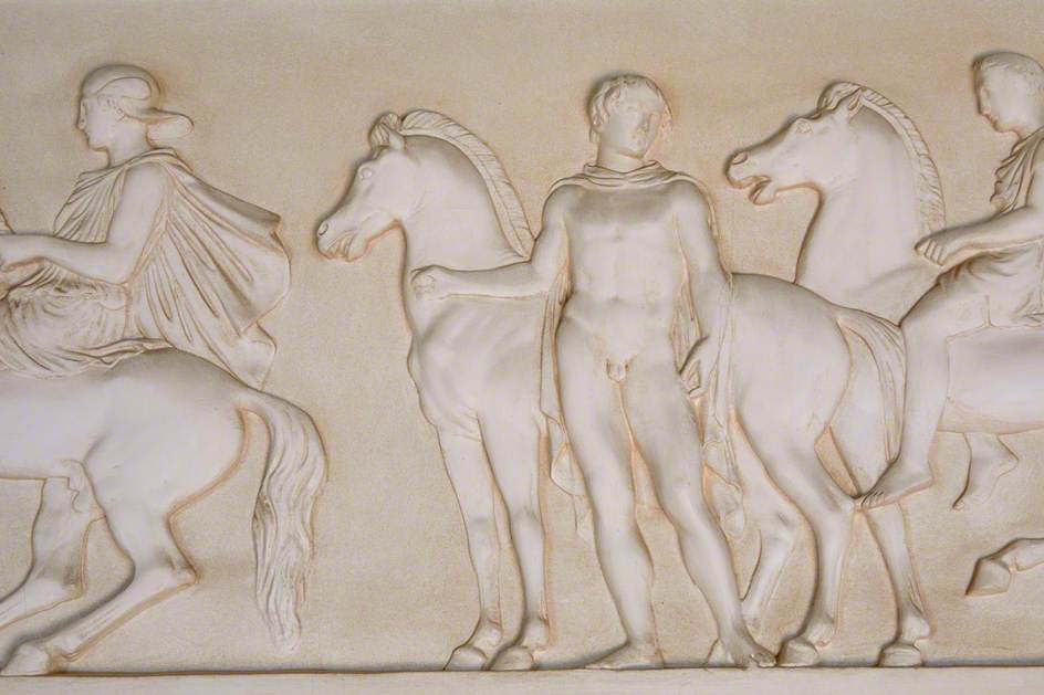 Four Men with Horses*