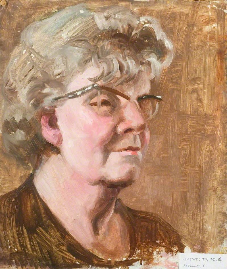 Portrait of a Woman Wearing Glasses