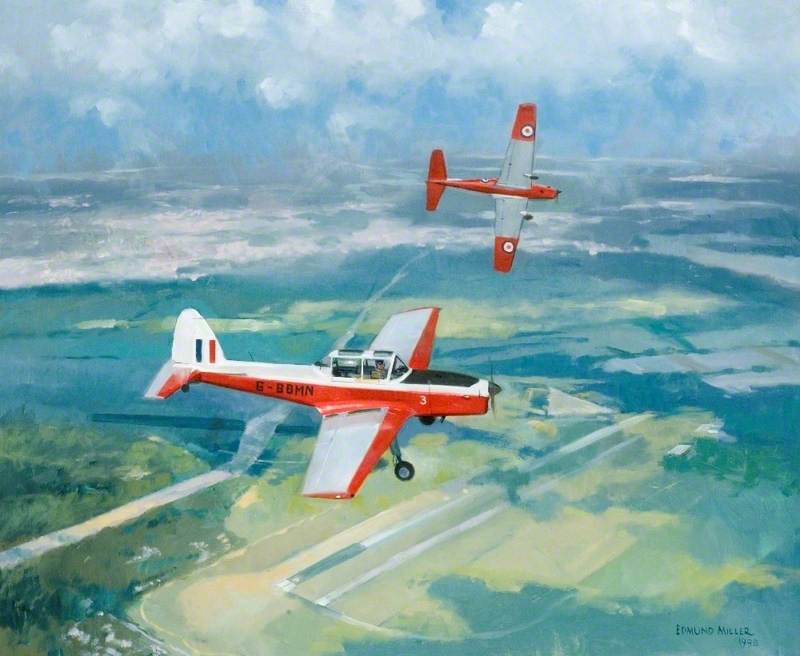DHC-1 Chipmunks over Gatow, Germany