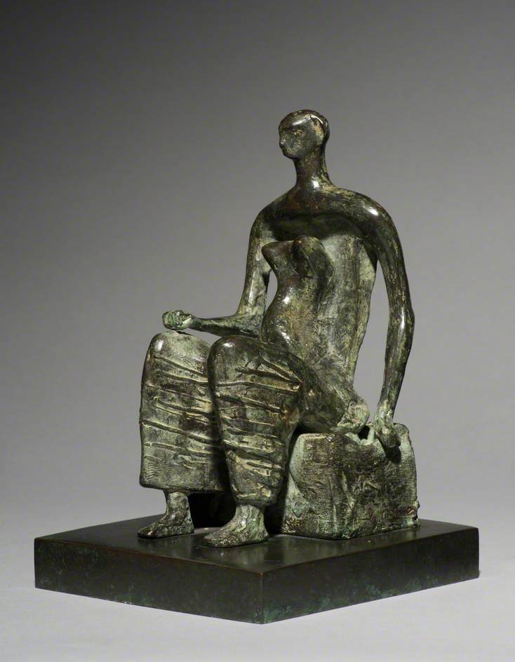 Maquette for Seated Woman