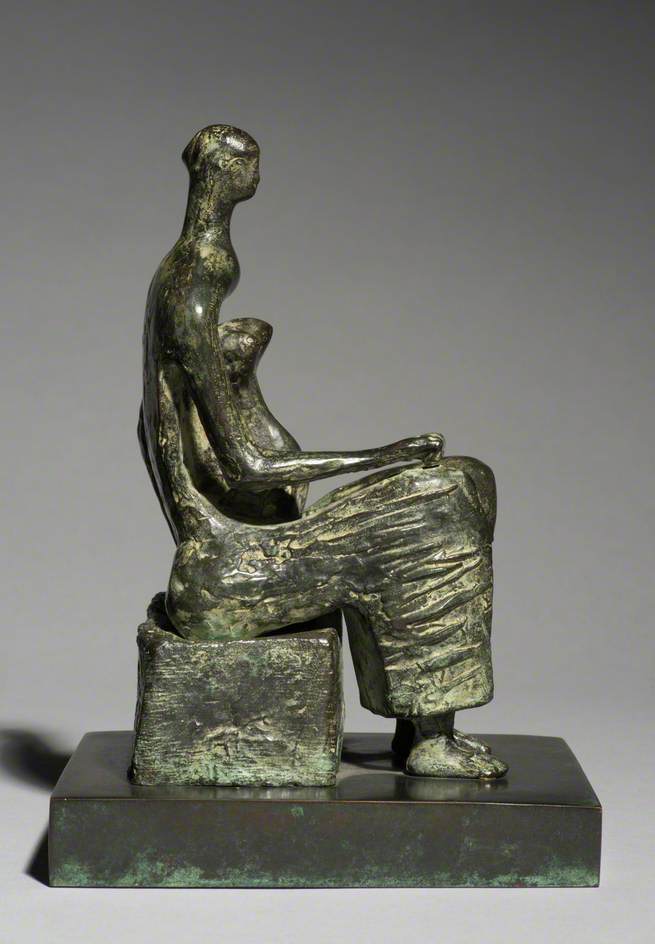 Maquette for Seated Woman