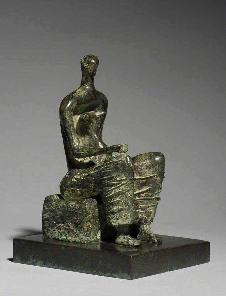 Maquette for Seated Woman