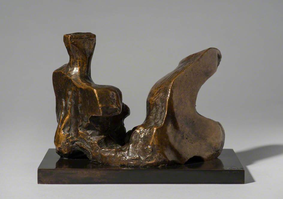 Maquette for Two-Piece Reclining Figure No. 1