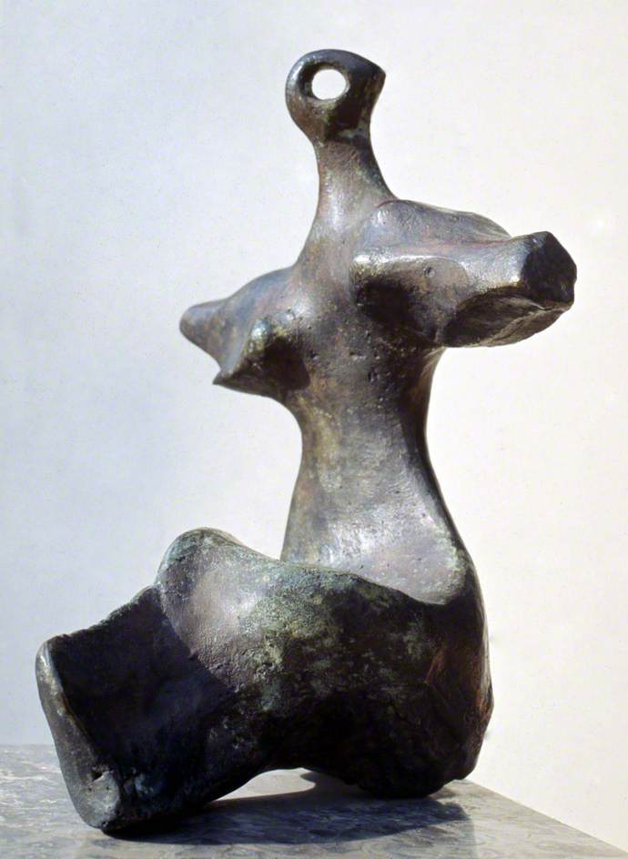 Maquette for Seated Figure: Arms Outstretched