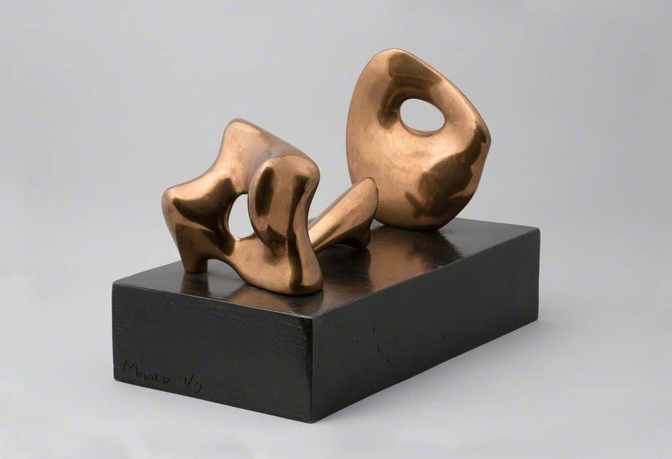 Three-Piece Reclining Figure: Maquette No. 2: Polished