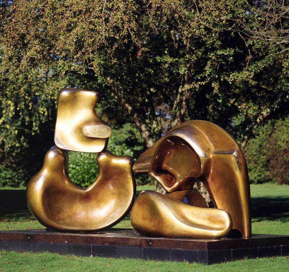 Large Four-Piece Reclining Figure