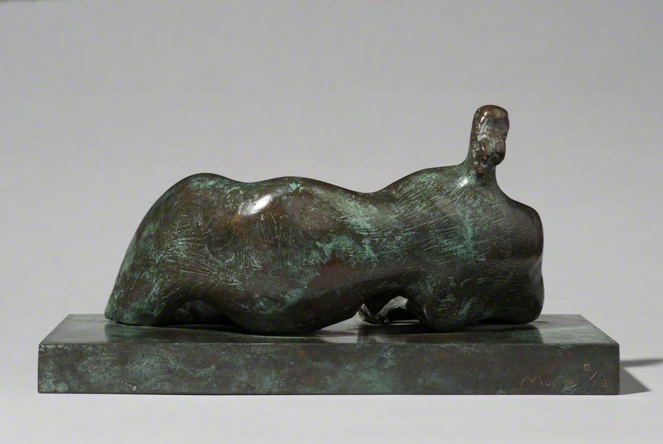 Maquette for Draped Reclining Mother and Baby