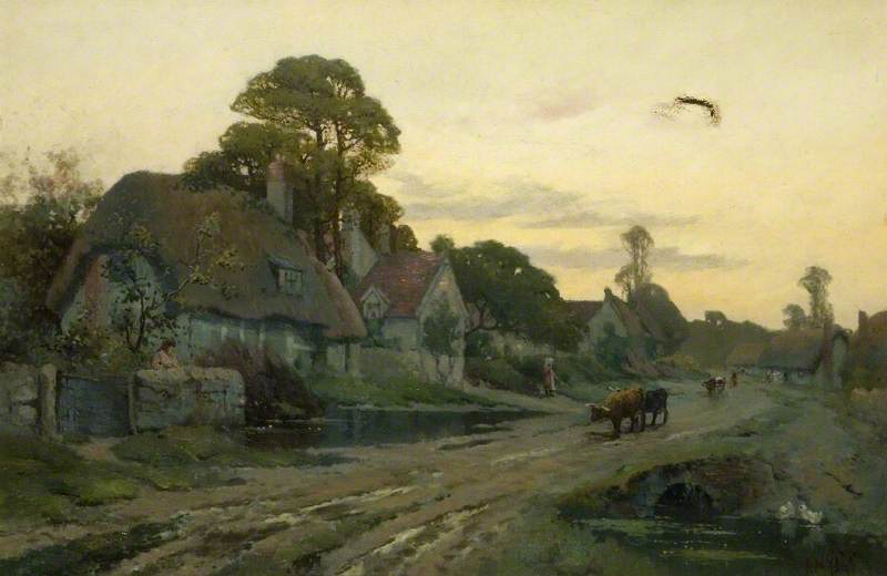 Village Scene, Cleve Prior, Worcestershire