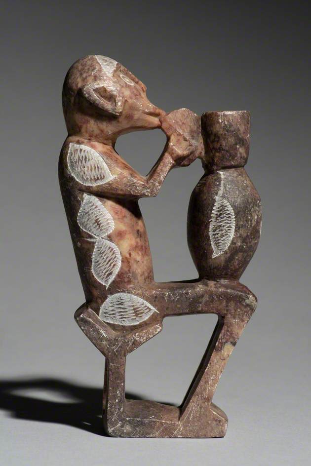 Figure of a Seated Man with a Pot