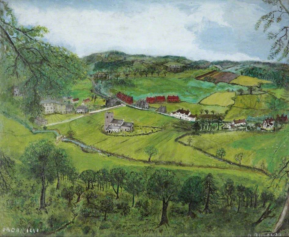 Morville, Shropshire, from the Hill