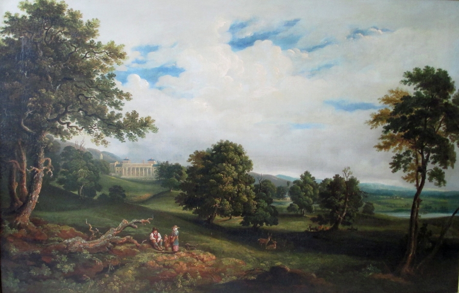 *Witley Court with Figures and Deer in the Park