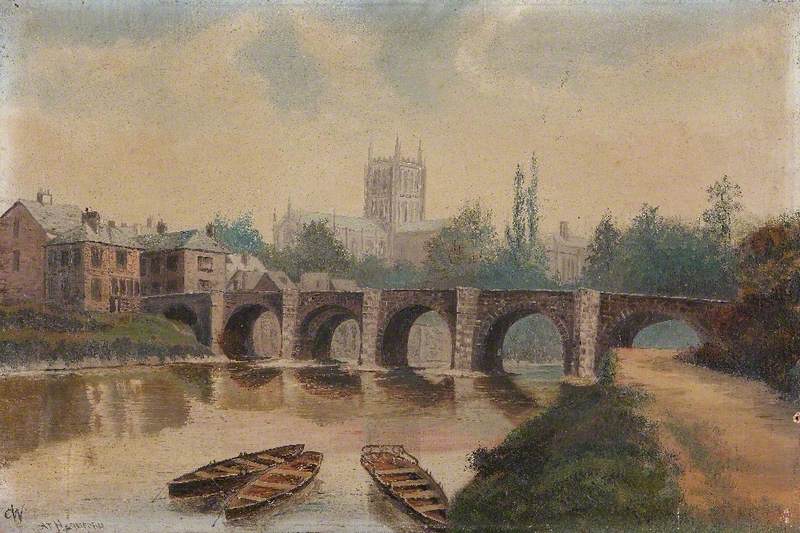 Hereford, Wye Bridge and Cathedral