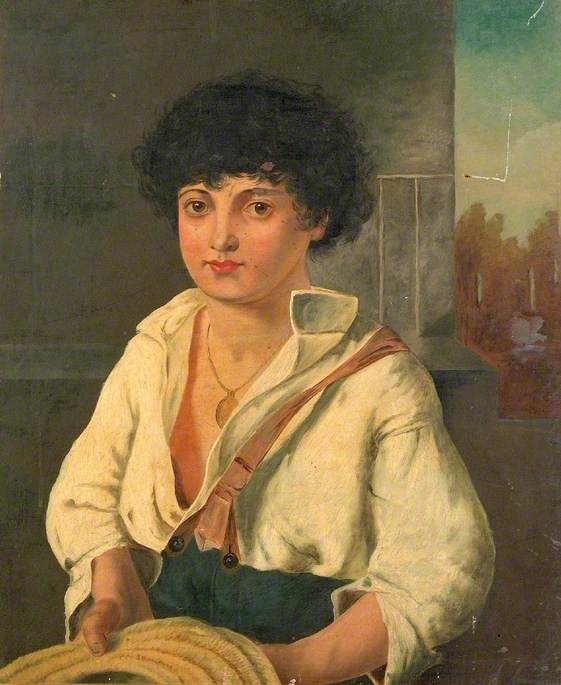 Italian Boy with a Straw Hat
