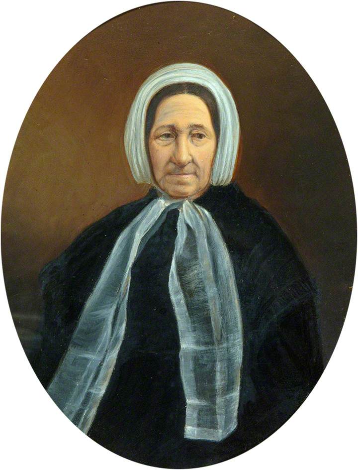 Sarah Cole, née Roberts (1796–1878), Wife of Thomas Cole