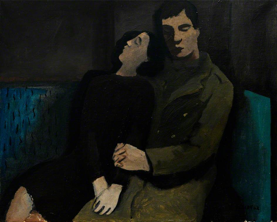 Soldier and Girl Sleeping