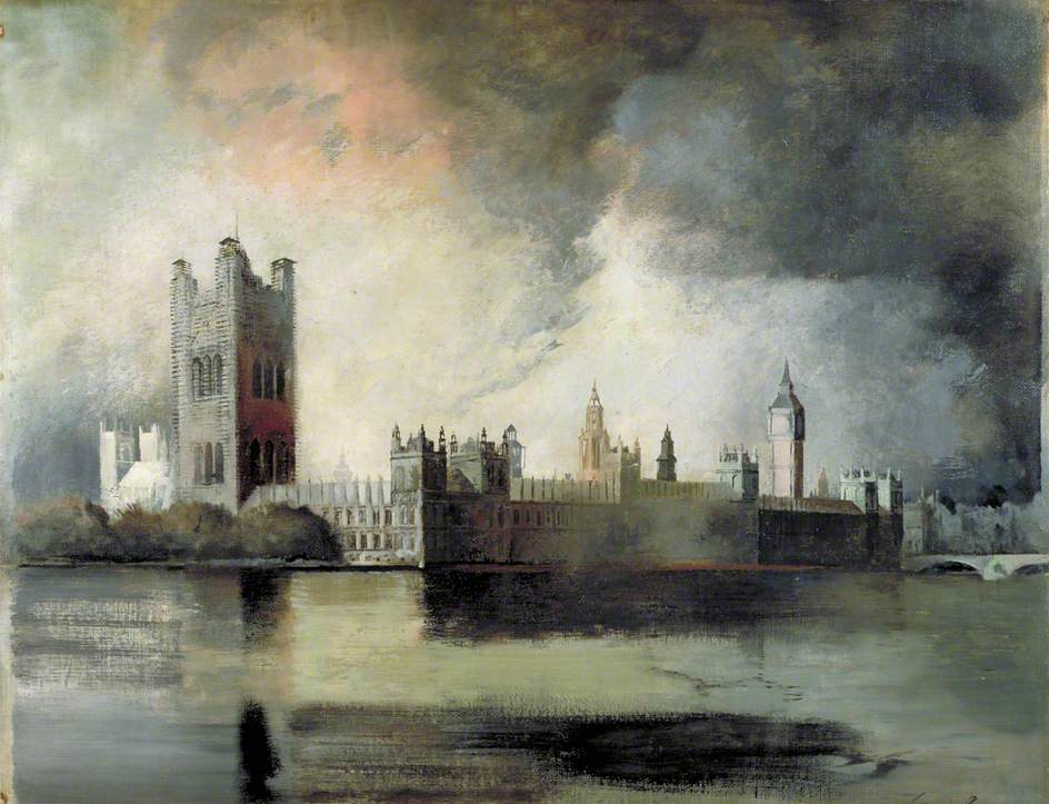 The Houses of Parliament on Fire, May 1941