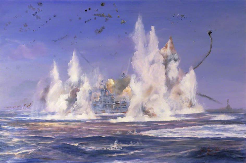 HMS 'Illustrious' under Attack: Excess Convoy, January 1941