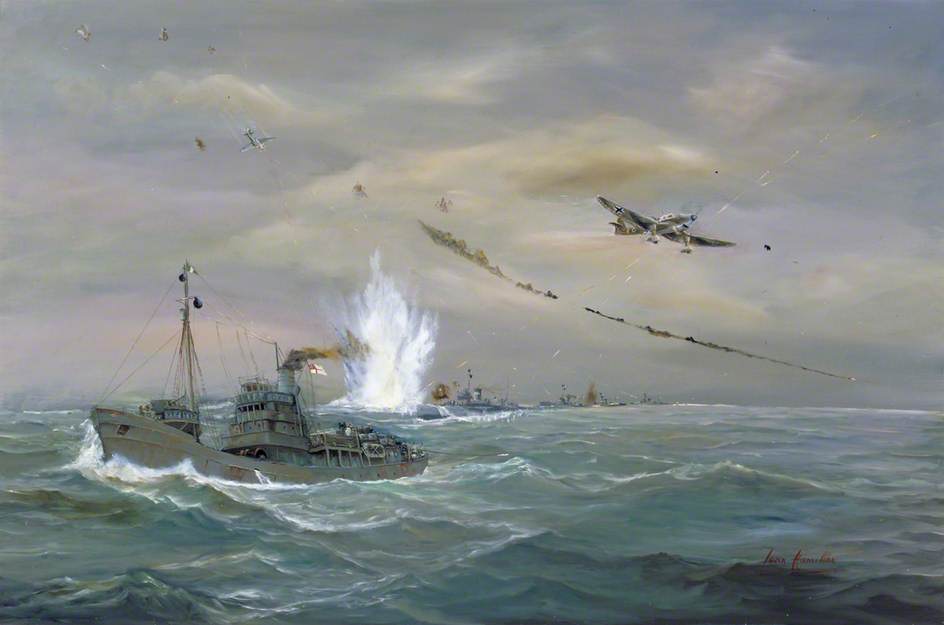 Minesweepers under Attack, Thames Estuary, October 1940