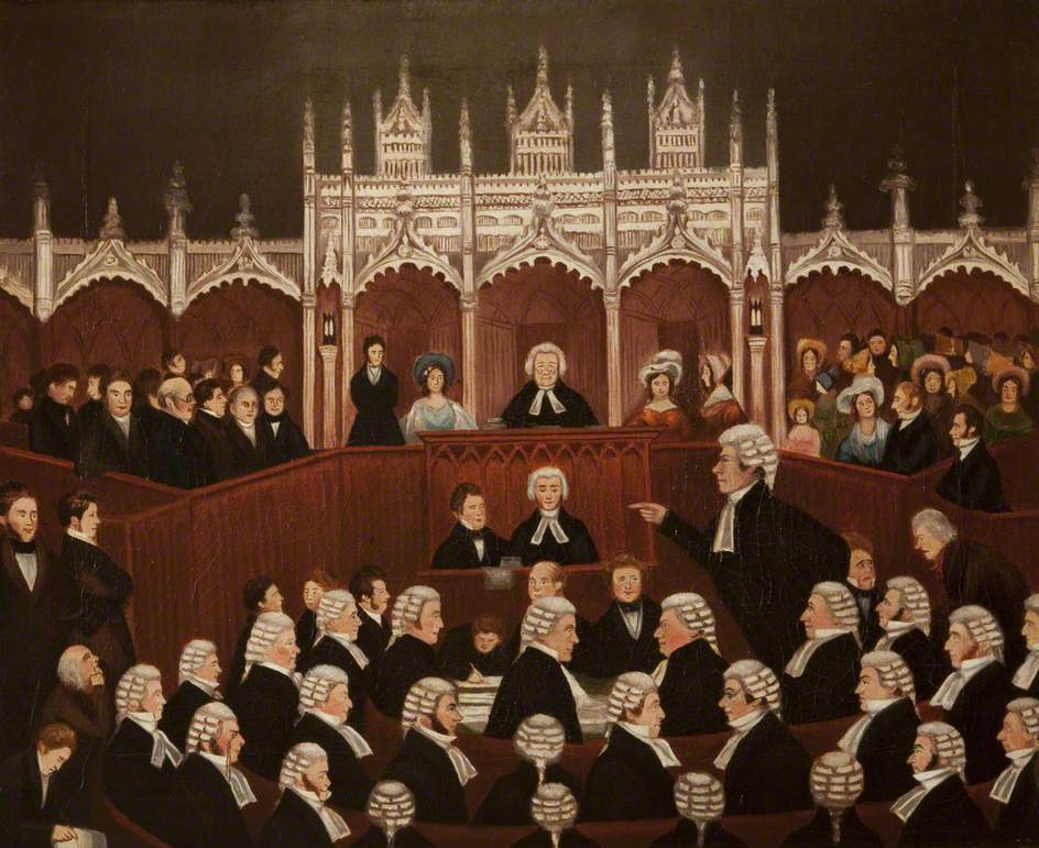 A Sketch in the Shire Hall (Trial of Edward Gibbon Wakefield, 1826)
