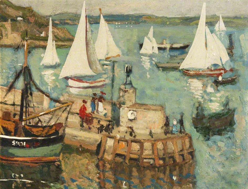 Harbour Scene with Yachts | Art UK