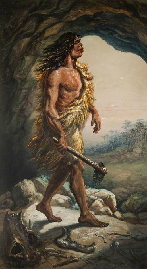 Neanderthal Man Art UK   LAN TURT P 74 001 