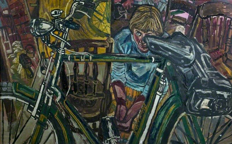 Jean with a Bicycle