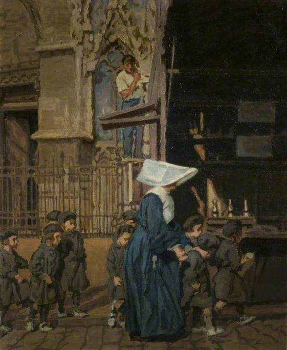 A Nun with Children
