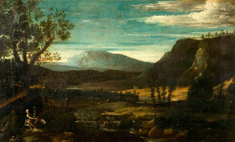 Saint John in a Mountain Landscape