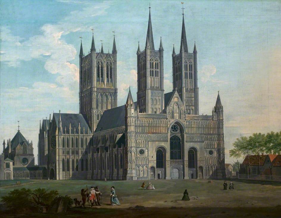 A View of Lincoln Cathedral from the West