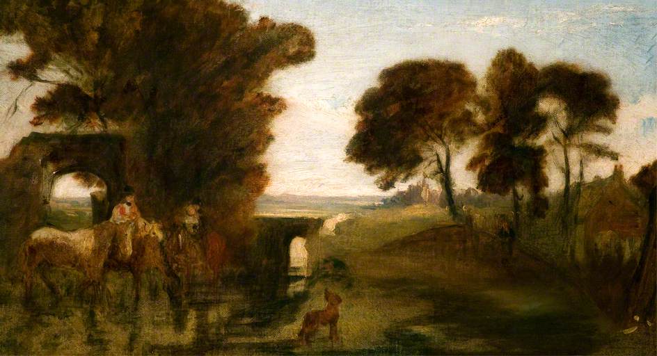 Horses and Figures at a Ford