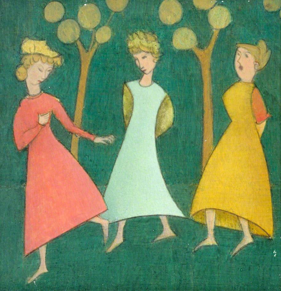 Three Girls in a Forest
