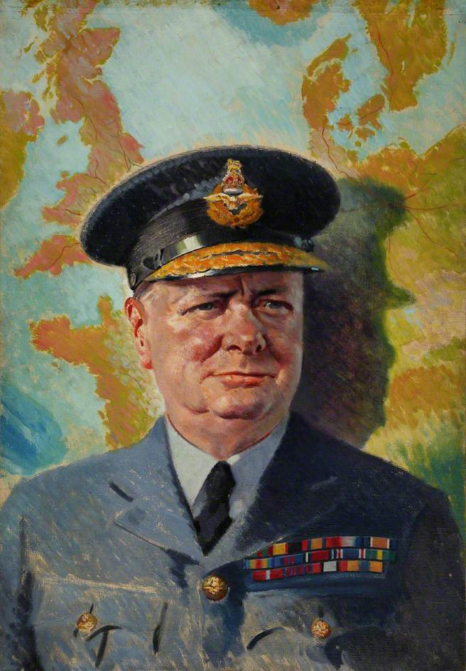Winston Churchill in RAF Uniform