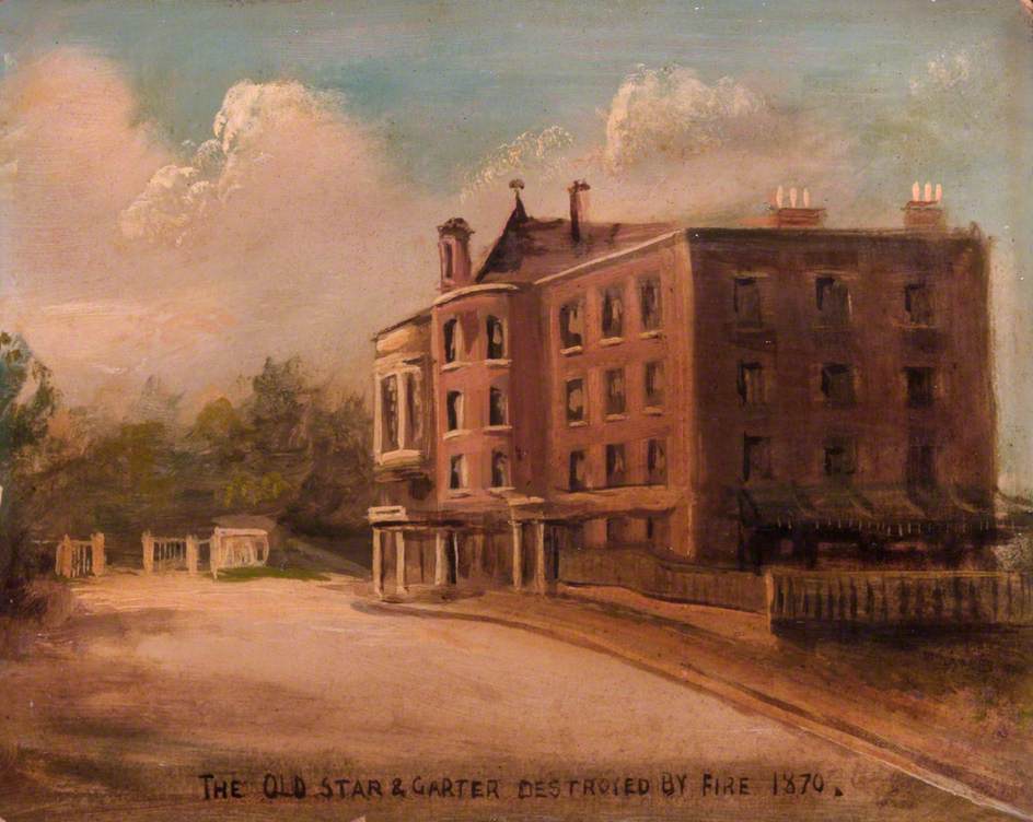 The Old 'Star and Garter', Destroyed by Fire in 1870