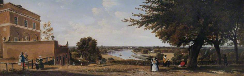 View from Richmond Hill, Surrey, with the Wick on the Left