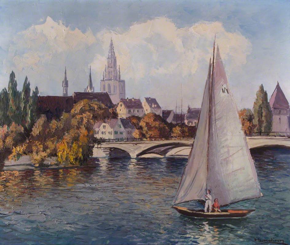River Scene with a Boat*