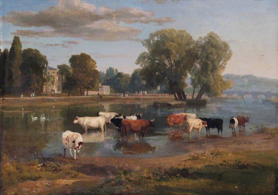 Looking across the River to the Surrey Bank, Showing Asgill House | Art UK