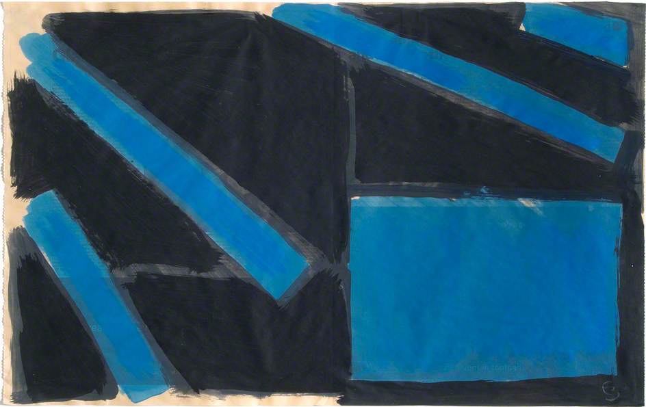 Untitled Blue and Black