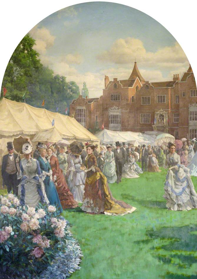 Garden Party in the Grounds of Holland Park, 1870s*