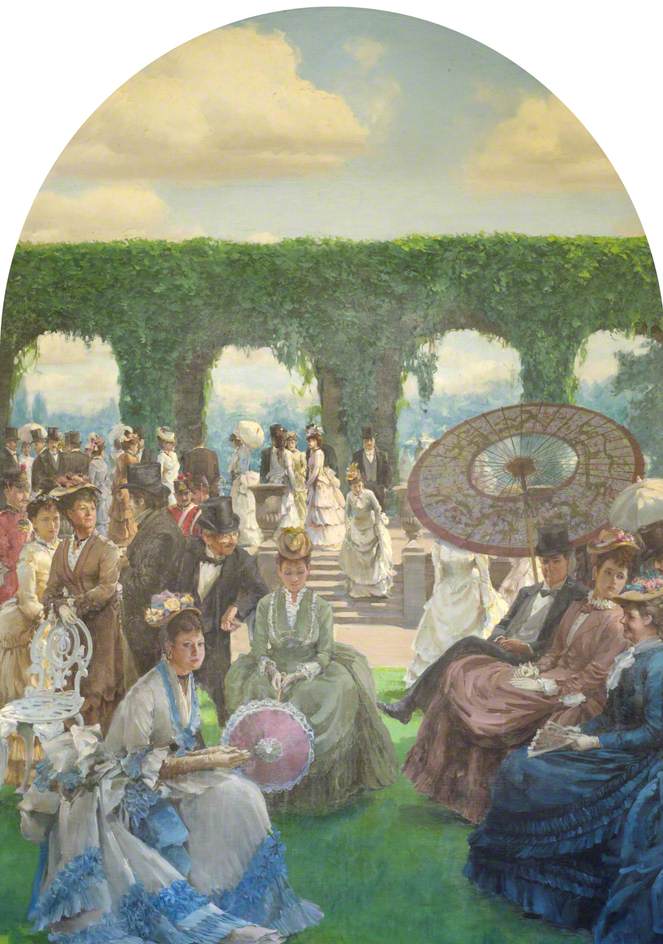 Garden Party in the Grounds of Holland Park, 1870s* | Art UK