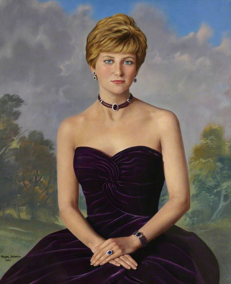Diana 19611997 Princess Of Wales Art Uk