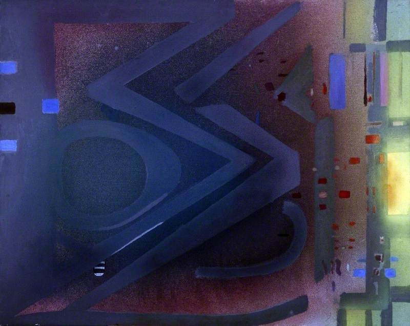 Abstract, Purple, Green, Orange