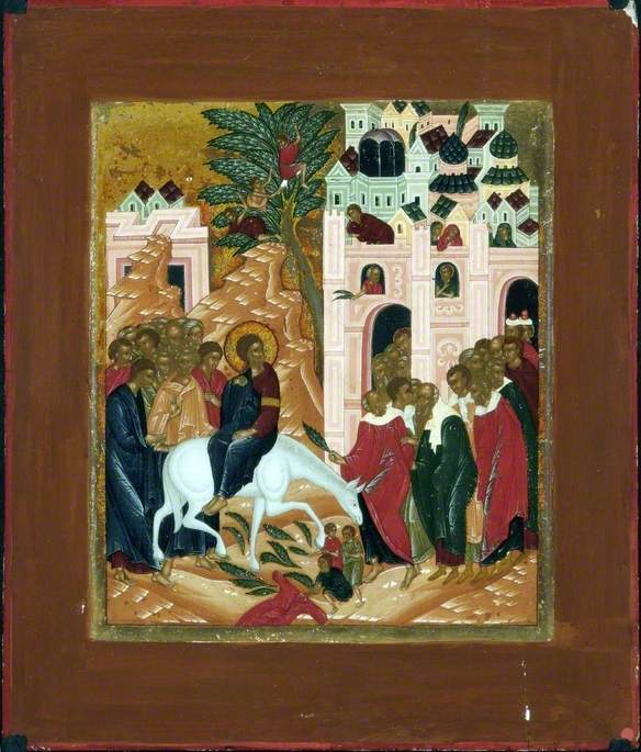 Icon with the Entry into Jerusalem