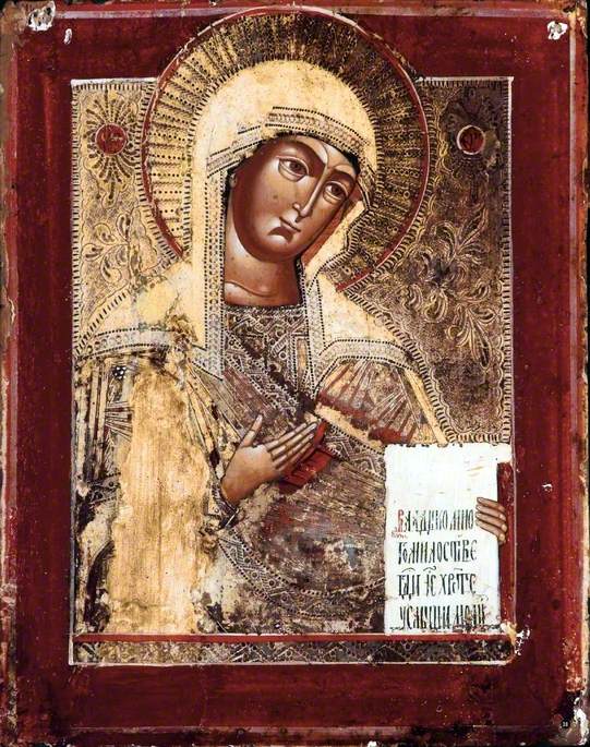 Deesis Icon with the Mother of God