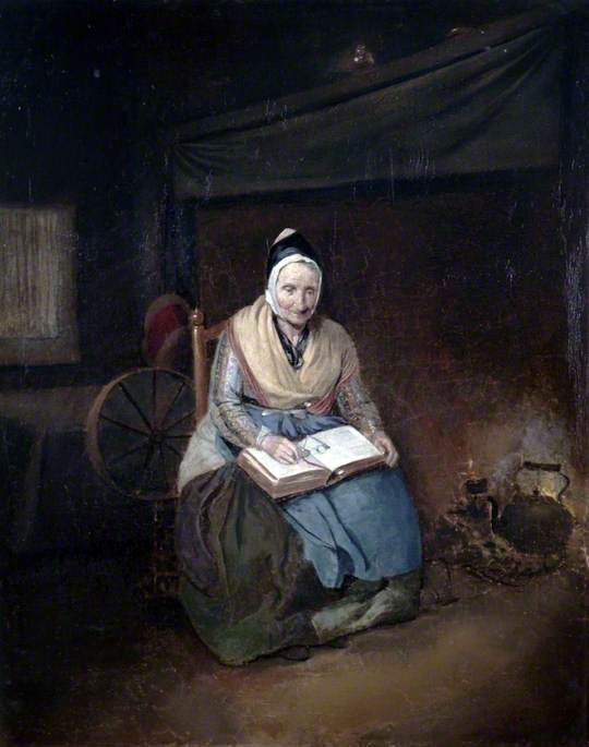Woman Reading a Bible