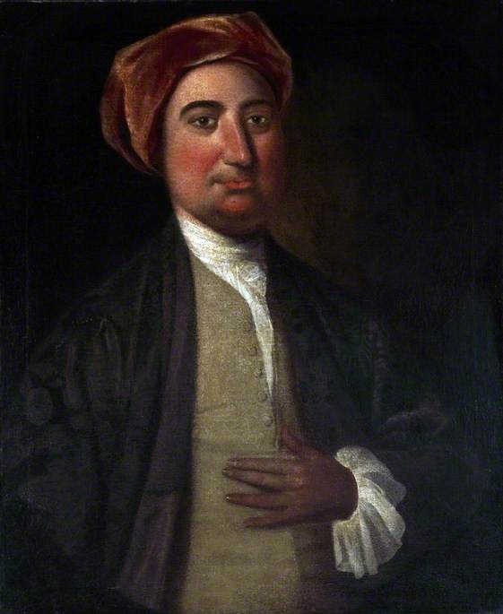 Portrait of a Man Wearing a Red Velvet Turban
