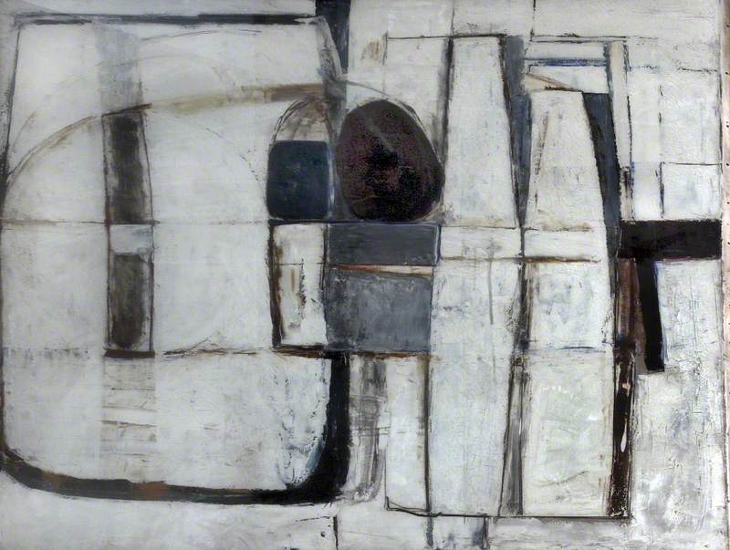 Enclosed Forms, Brown and Blue, 1965