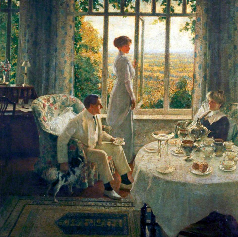 Summer Afternoon (An Interior, Lord Birkenhead Seated)