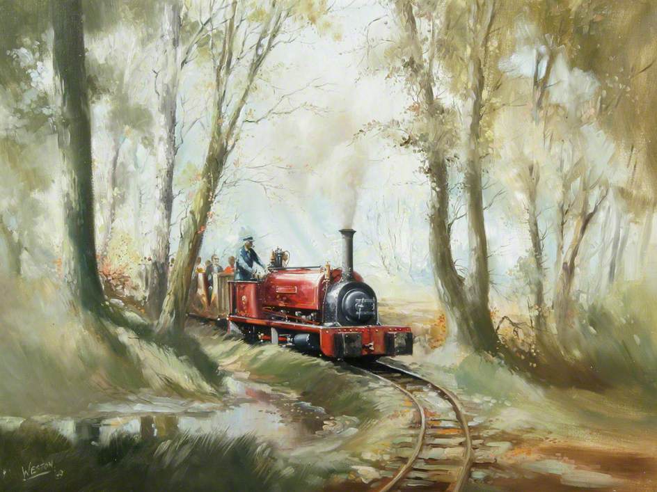 Narrow Gauge Locomotive No. 1643, 'Bronllwyd', Being Driven by Alan Bloom