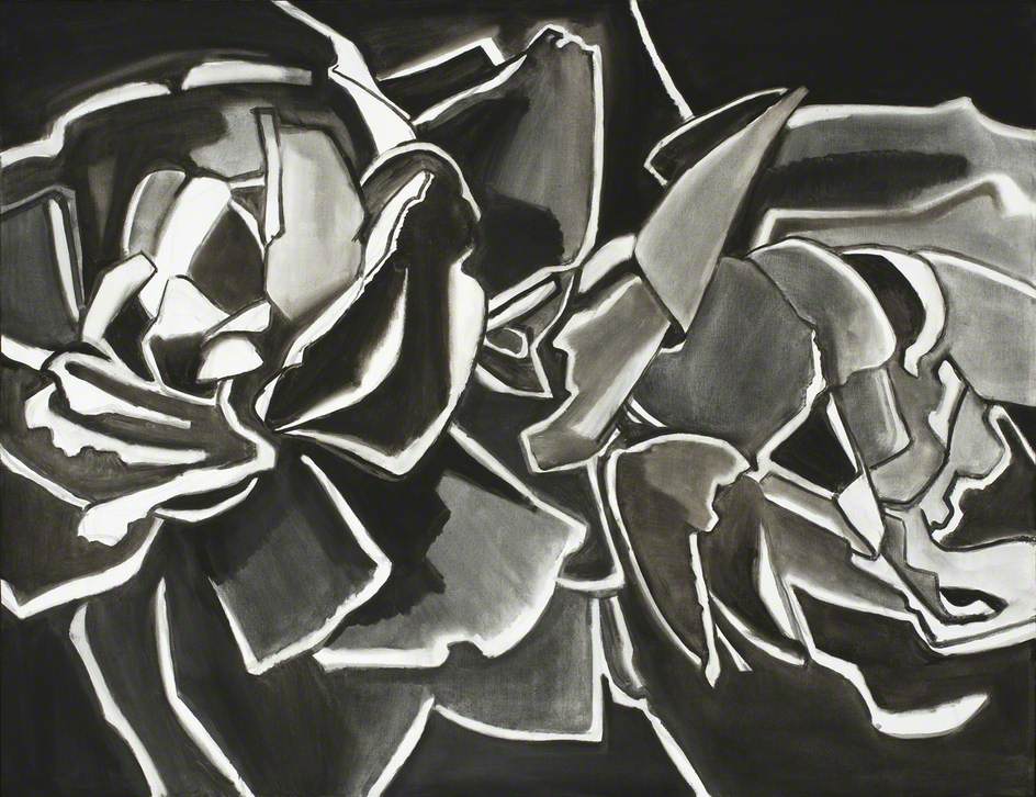 Two Roses, Black and White